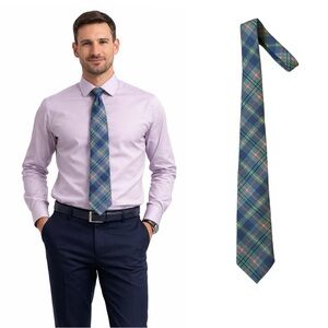 Plaid Tie in Blue and Green
See discount for bundles of 3, 5 or 10 ties